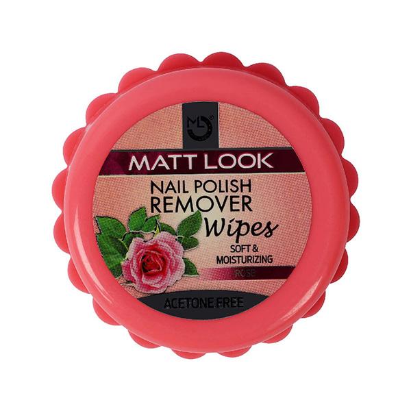 Netmeds | Matt Look Nail Polish Remover Wipes Soft Moisturizing, Nail Paint Cleanser Rose 30 Pcs 1's