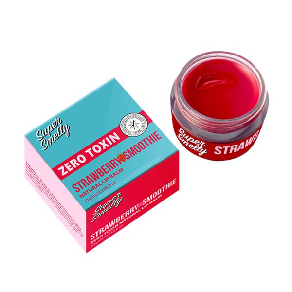 Super Smelly Strawberry Smoothie Natural Lip Balm 10 gm - Lip Balms