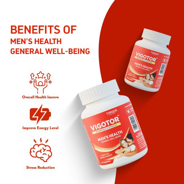 Torque Vigotor Ayurvedic Capsules 60's - Sexual Healthcare