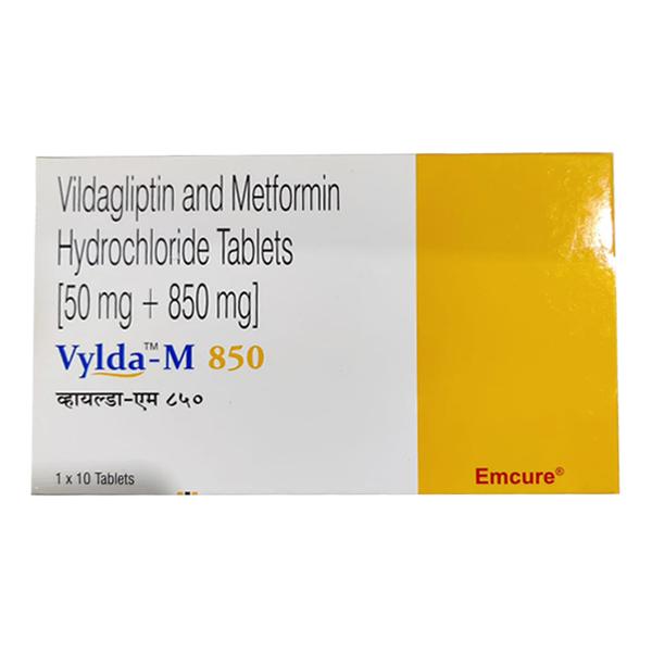 VYLDA M 850mg Tablet 10's - Diabetes-Ant