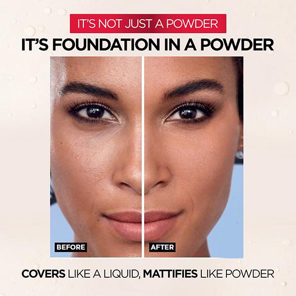 L'Oreal Paris Infallible 24H Fresh Wear Foundation In A Powder, 180 Rose Sand 9 gm - Compact Powder