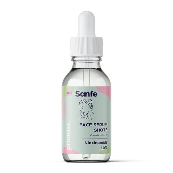 Sanfe Promise Face Serum Shots Niacinamide 10 Percent + Zinc 30 ml - Face Serum