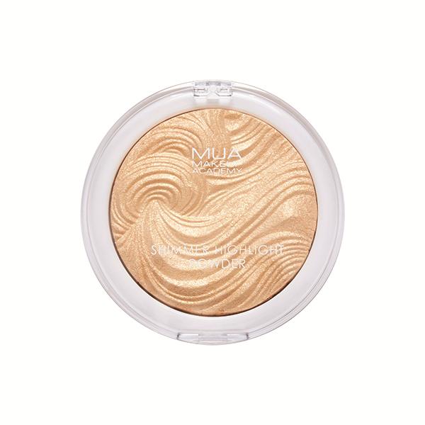 MUA Shimmer Highlight Powder - Golden Scintillation 8 gm - Highlighters & Illuminators