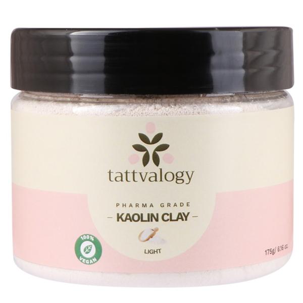 Tattvalogy Pure & Natural Kaolin Clay- IP Grade 175 gm - Masks & Peels