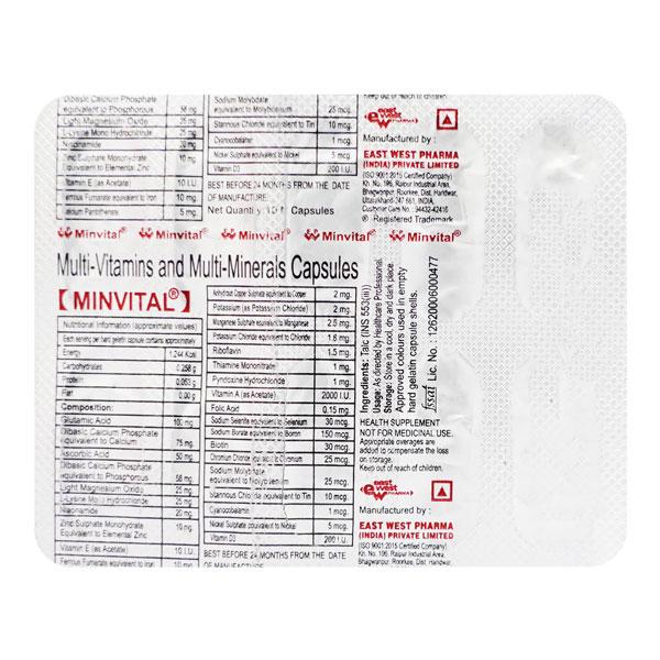 Minvital Capsule 10'S - Supplements-Vam