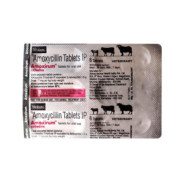 AMOXIRUM (VET) Tablet 6's - Antibiotic-Far