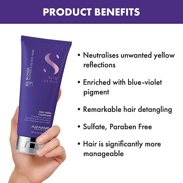 Alfaparf Milano Blonde Hair Anti-Yellow Conditioner 200 ml - Conditioners