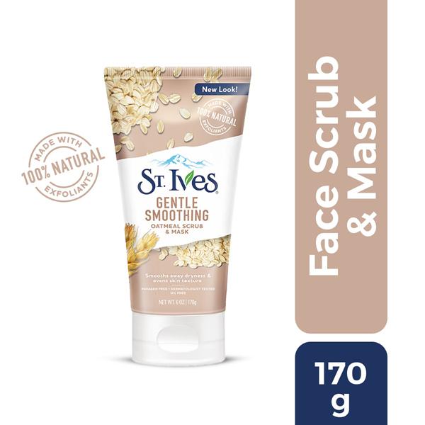 St. Ives Gentle Smoothing Oatmeal Face Scrub And Mask 170 gm