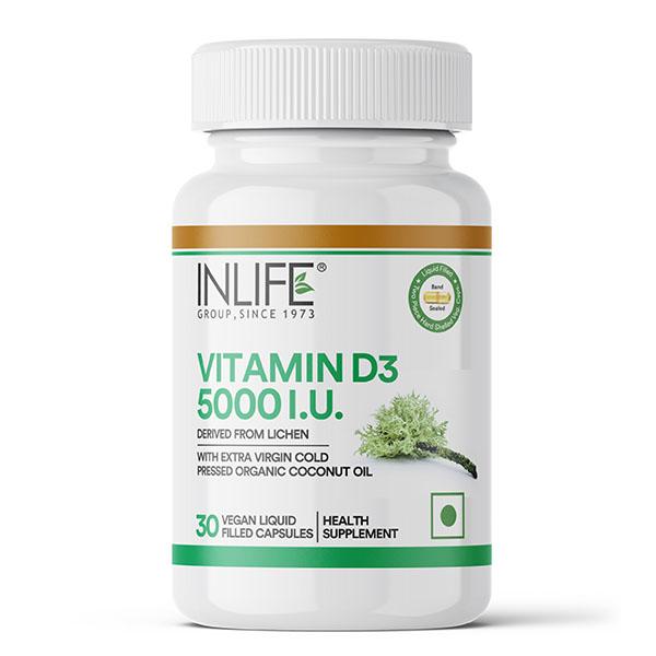 Inlife Vitamin D3 5000 IU Vegan Capsule 30's - Multi-Vitamins