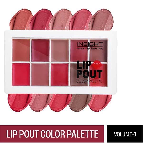 Netmeds | Insight Cosmetics Lip Pout Color Palette - Volume 1 11 gm