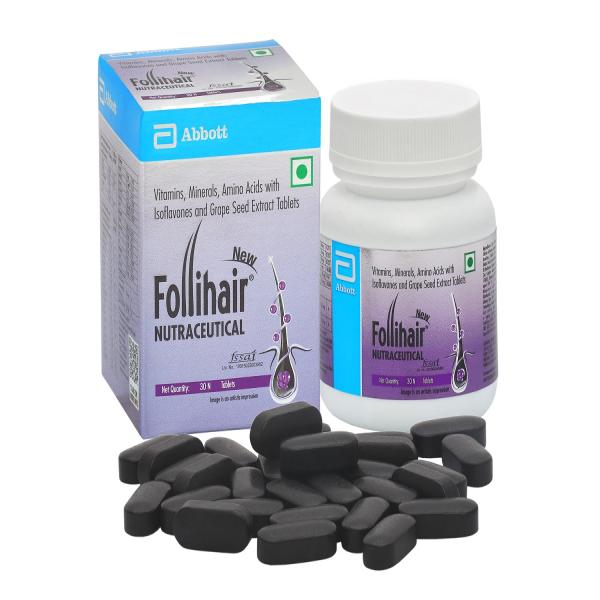 NEW Follihair Tablet 30'S - Supplements-Vam