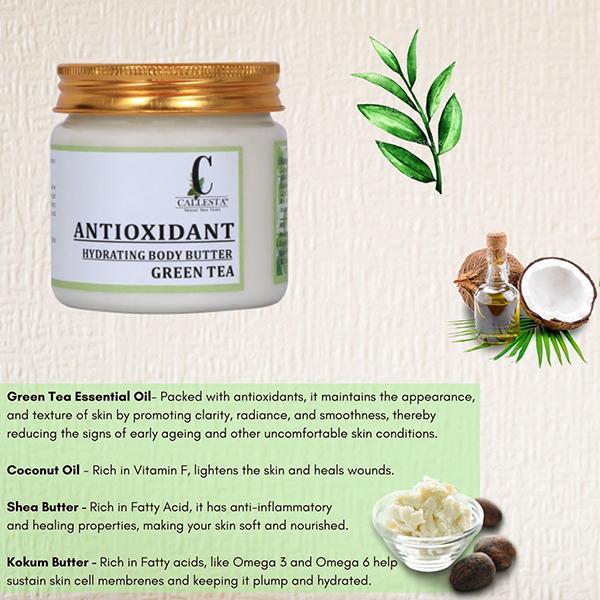 Callesta Antioxidant Rich Green Tea Body Butter 150 gm - Body Butter