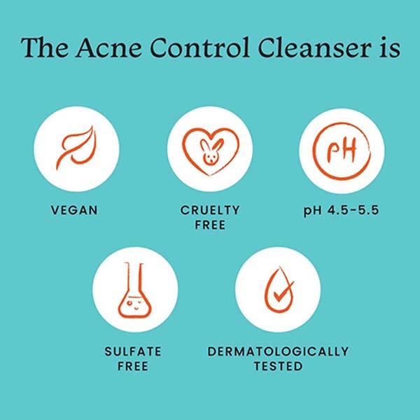 Foxtale Clear Picture Acne Control Cleanser for Oily and Acne Prone Skin Face Wash 100 ml - Scrubs & Exfoliants