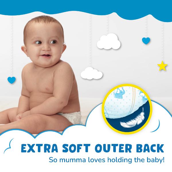 NIINE Baby Diaper M (7-12kg) 34's - Sanitary Napkins