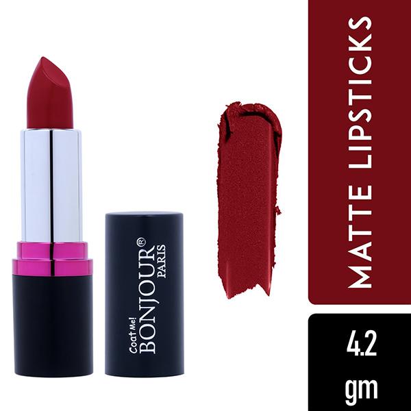 Bonjour Paris Silk Matte Lipstick-Just Red 4.2 gm - Lipsticks