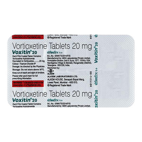 VOXITIN 20 Tablet 10's - Depression-Ant