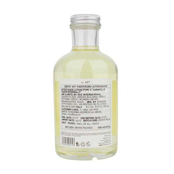 Depot 407 Restoring Aftershave 500 ml - Aftershave Lotion