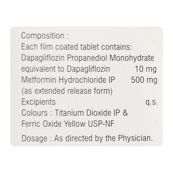 DAPAGZA M 10/500 Tablet 10's - Diabetes-Ant