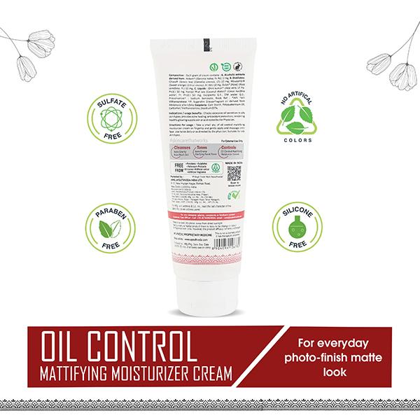 Ayouthveda Oil Control Mattifying Moisturizer Cream 60 gm - Face Creams
