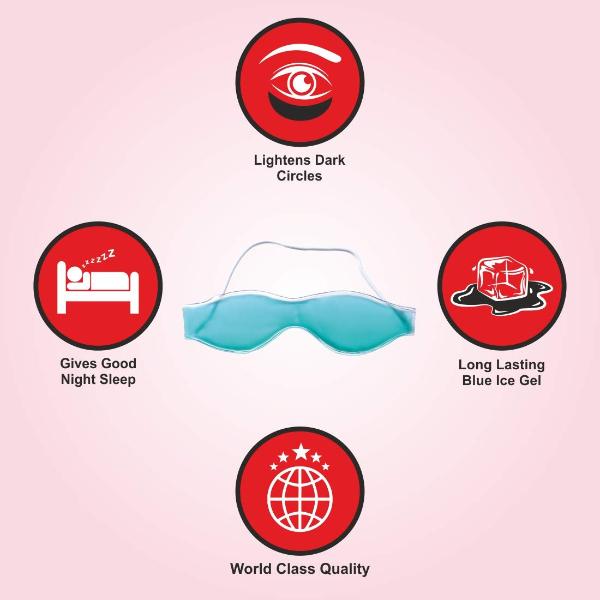 GUBB Soothing Eye Mask , Relaxing Eye Mask with Gel Beads - Grey 1's - Eye Masks