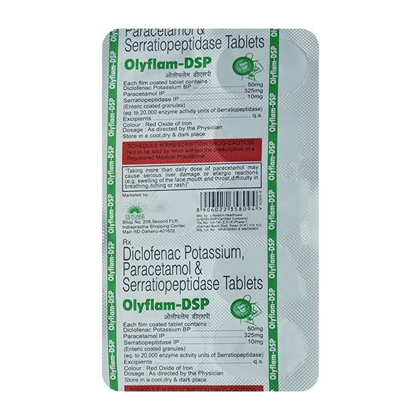 OLYFLAM DSP Tablet 10's - Pain relief-Nsa