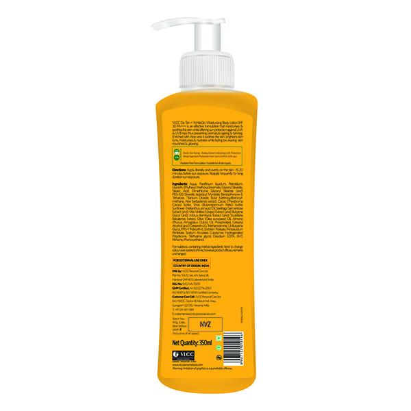 Detan + Whiteglo Moisturising Body Lotion Spf 30 Pa+++ 350 Ml - Lotions & Creams