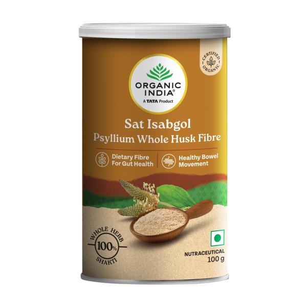 Organic India Psyllium Whole Husk Isabgol Powder 100 gm