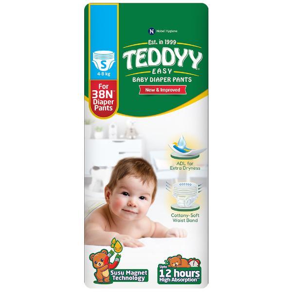 Netmeds | Teddyy Easy Baby Diaper Pant (S) 38's