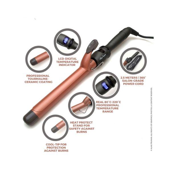 Alan Truman Gold Ceramic Curler - 25 mm 1's - Rollers & Curlers