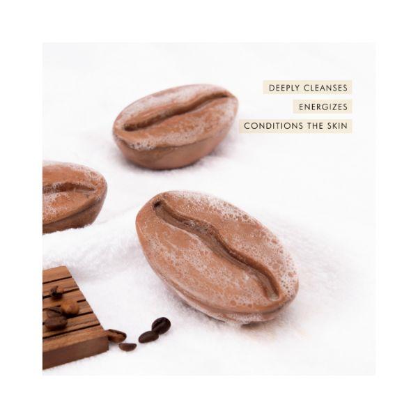 mCaffeine Espresso Coffee Bathing Bar pH 5.5 Soap Free Syndet Bar with Vitamin E 2's - Soaps