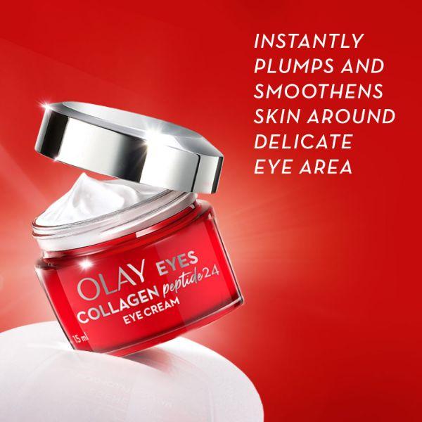 Olay Eyes Collagen Peptide 24 Eye Cream 15ml - Dark Circle & Wrinkle Busters