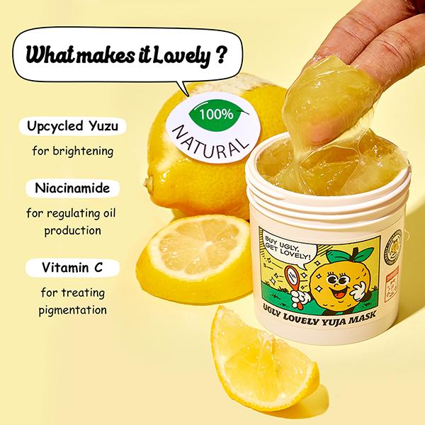 The Face Shop Ugly Lovely Yuja Wash off Mask 100 ml - Masks & Peels