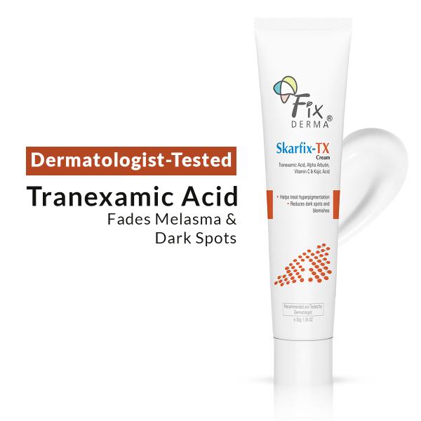 Fixderma Tranexamic Acid + 2% Kojic Acid + 1% Arbutin SKARFIX -TX Face Cream for Pigmentation 30 gm