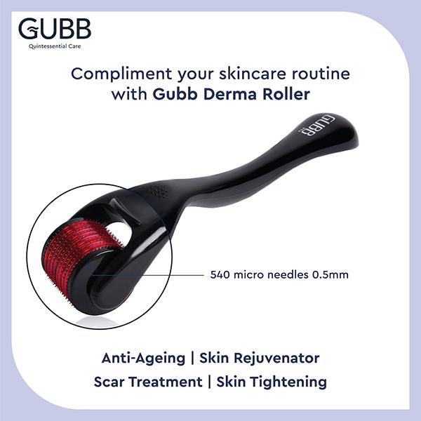 Gubb Derma Roller - Red 540 Needles 0.5mm 1's - Derma Rollers