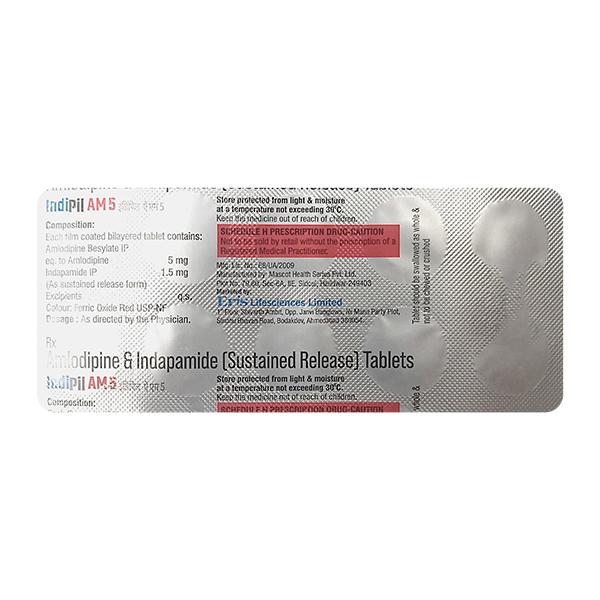 INDIPIL AM 5 Tablet 10's - Hypertension-Cal