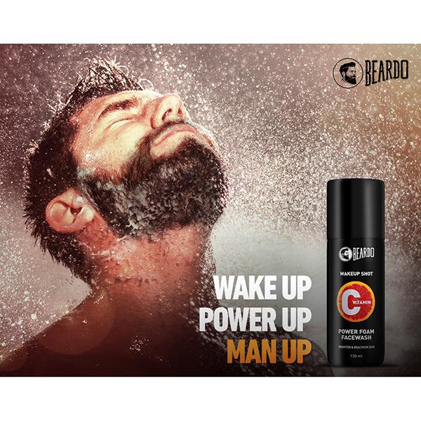 Beardo Wakeup Shot Vitamin C Power Foam Facewash 130 ml - Face Wash & Cleansers