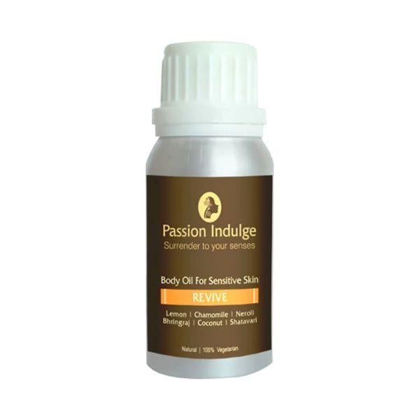 Passion Indulge Revive Body Massage Oil For Sensitive Skin Muscles And Joints Aromatherapy Natural and Vegan Pain Relief 100 ml - Massage Oils