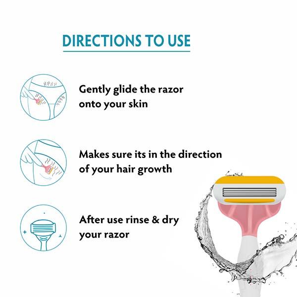 Vi-John Women Feather Touch Body Shaving Razor 1's - Hair Removal Cream