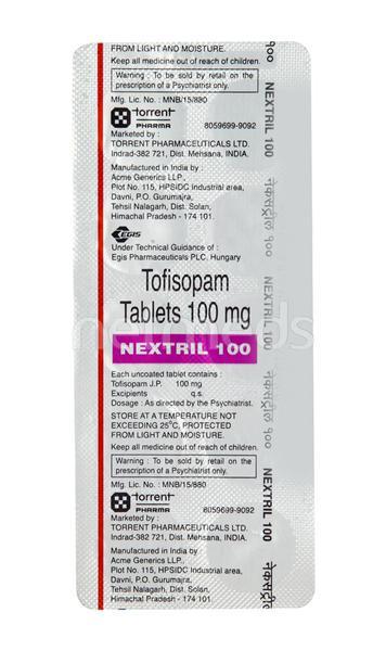 Netmeds | Nextril 100mg Tablet 10'S