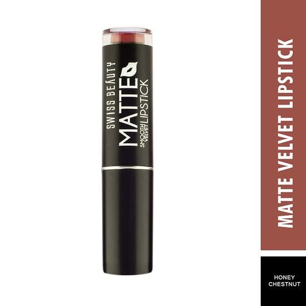 Swiss Beauty Smooth Velvet Matte Lipstick - (Honey Chestnut) 3.2 gm - Lipsticks