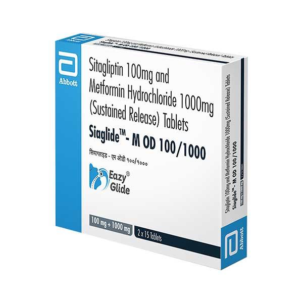 SIAGLIDE M OD 100/1000 Tablet 15's - Diabetes-Ant
