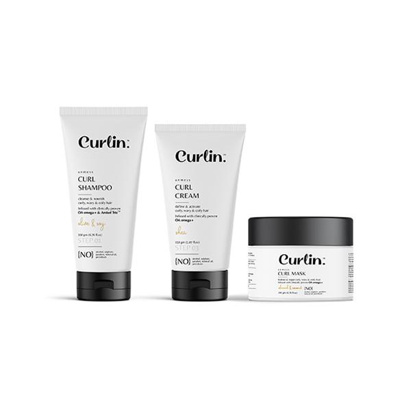 Curlin Shampoo+Cream+Mask 1's