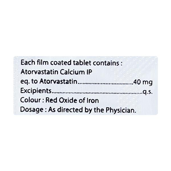 ATROSURE 40 Tablet 10's - High Cholesterol-Dys