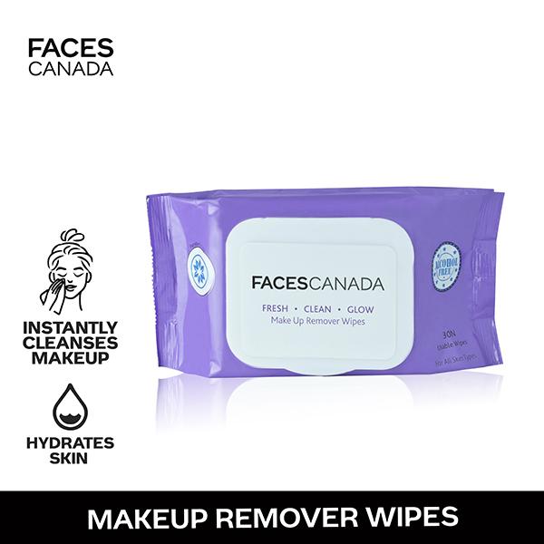 Netmeds | Faces Canada Fresh Clean Glow Makeup Remover Wipes 30 30'S
