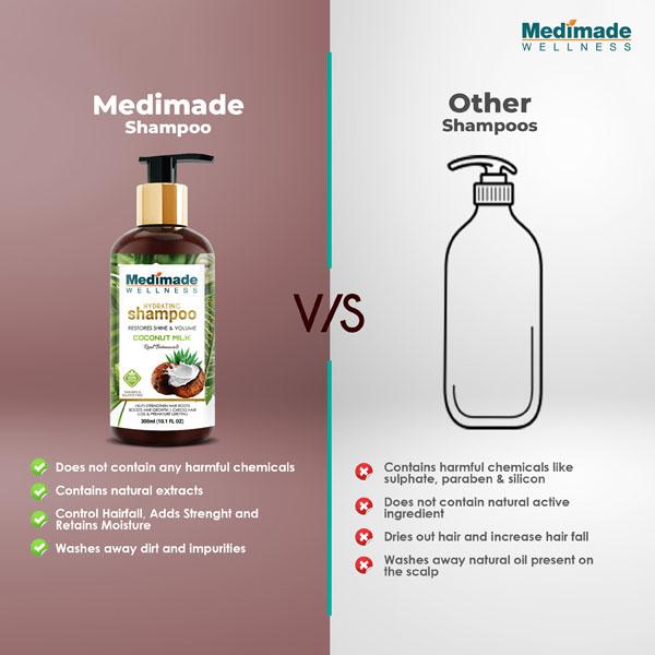 Medimade Hydrating Shampoo With Coconut Milk (Pack of 2) 1's - Shampoos