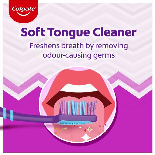 Colgate Zig Zag+ Anti-Bacterial Toothbrush - Soft (Pack of 6) - Toothbrushes