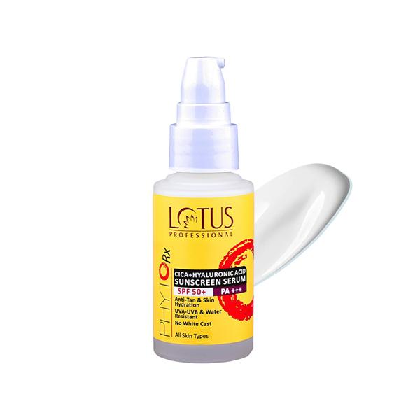 Lotus Professional Cica + Hyaluronic Acid SPF 50 PA+++ Sunscreen Serum, UVA, UVB Protection 30 ml - Body Sunscreen