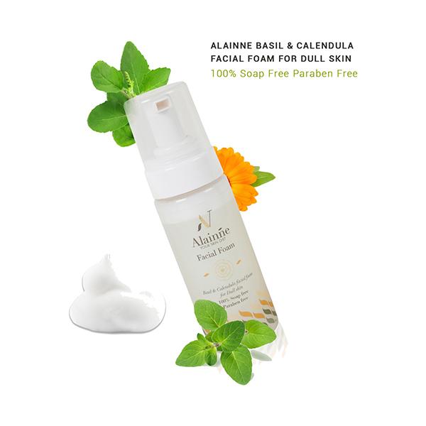 Alainne Basil and Calendula Facial Foam for Dull Skin 150 ml - Face Washes