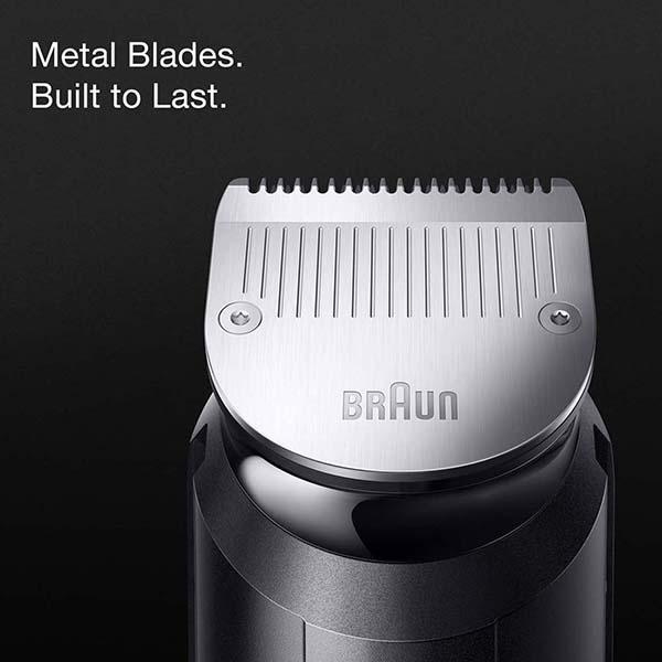 Braun MGK7450 11-in-1 Style Kit for Men from Gillette, All-in-One Tool 9 Attachments, Waterproof Blue 595 gm - Grooming Kits