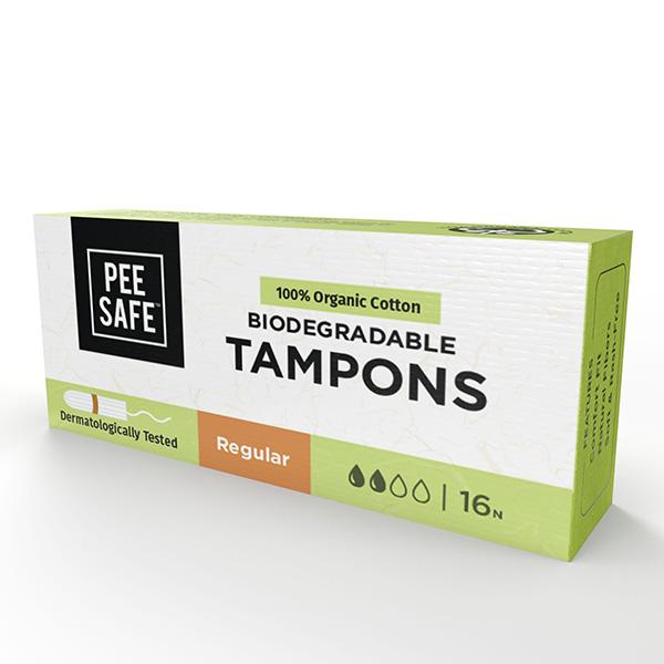 Netmeds | Pee Safe Organic Cotton Tampon (Regular, pack of 16) 1's